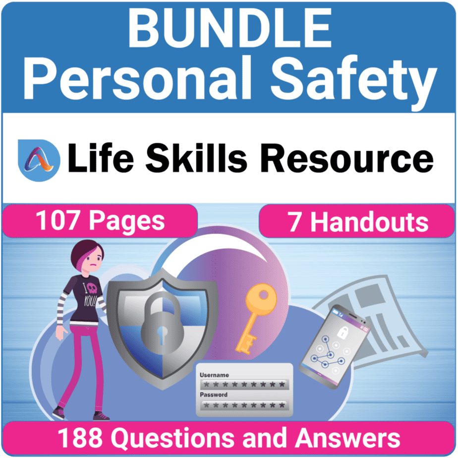 Personal Safety Activities for High School Special Education Adulting Life Skills Resources