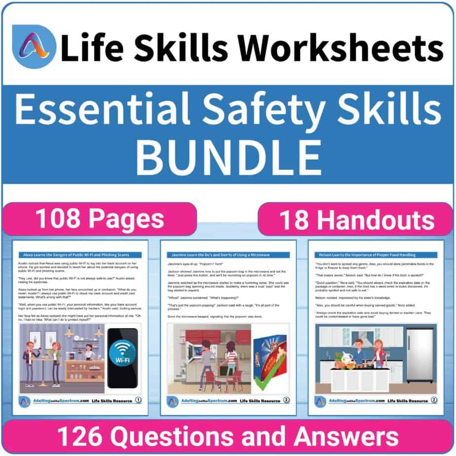 Essential Safety Skills Activities for High School Special Education Adulting Life Skills Resources
