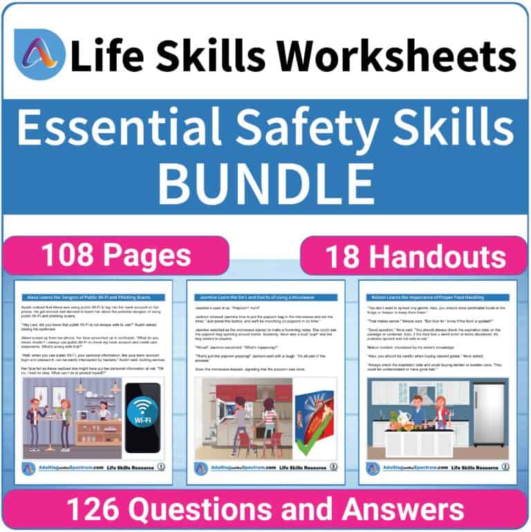 Essential Safety Skills Activities for High School Special Education Adulting Life Skills Resources