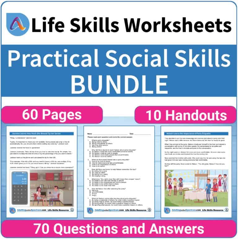 Personal Safety Activities for High School Special Education Adulting Life Skills Resources