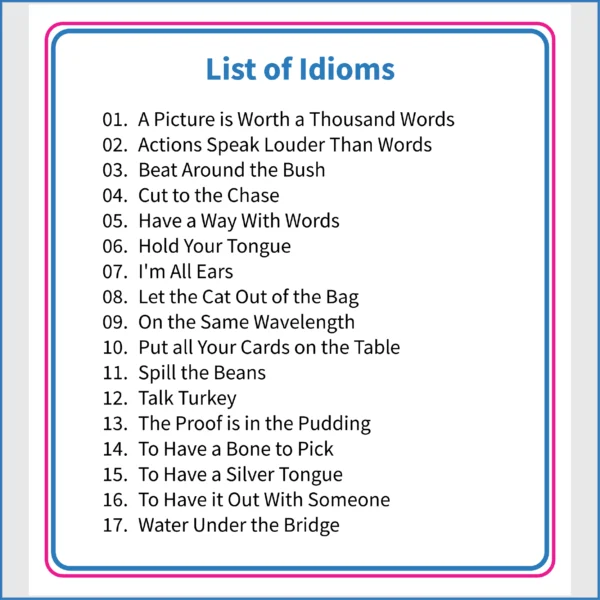Adulting Life Skills Resources SPED Idiom in Context for Figurative Language printable for teens and young adults covers Communication.