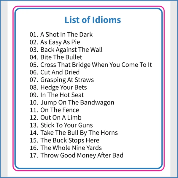 Adulting Life Skills Resources SPED Idiom in Context for Figurative Language printable for teens and young adults covers Decision Making.