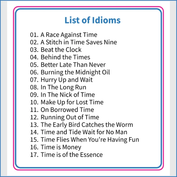 Adulting Life Skills Resources SPED Idiom in Context for Figurative Language printable for teens and young adults covers Time Management.