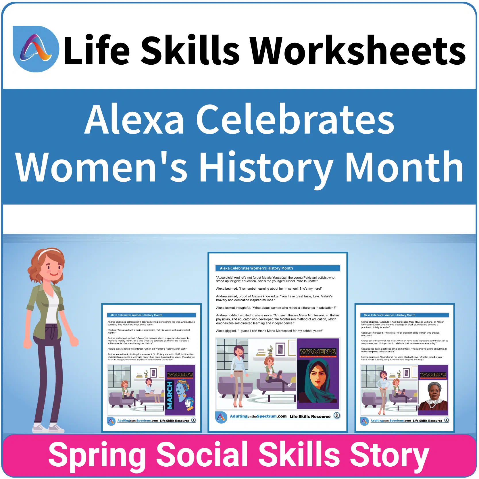 Alexa Celebrates Women's History Month - Adulting Life Skills Resources
