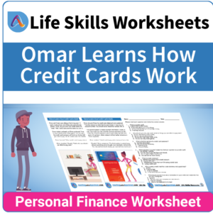 Adulting Life Skills Resources SPED Personal Finance worksheet for middle and high school students covers Credit Cards.
