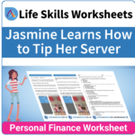 Adulting Life Skills Resources SPED Personal Finance worksheet for middle and high school students covers How Much to Tip a Server.