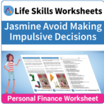 Adulting Life Skills Resources SPED Personal Finance worksheet for middle and high school students covers How to Avoid Impulsive Decisions.
