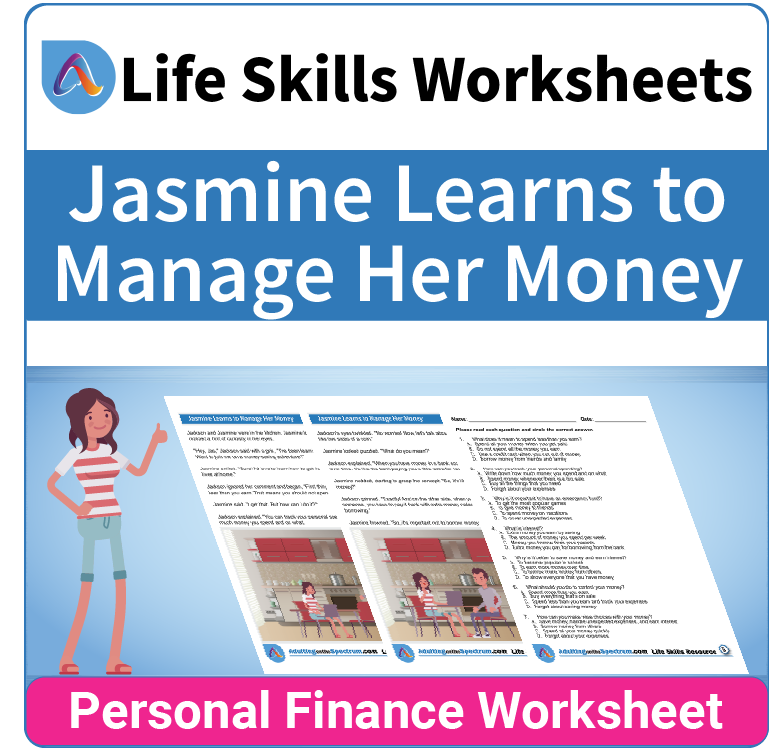 Adulting Life Skills Resources SPED Personal Finance worksheet for middle and high school students covers How to Manage Money.