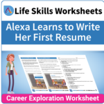 Adulting Life Skills Resources SPED Career Exploration worksheet for high school students covers Writing a Basic Resume.