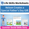 Adulting Life Skills Resources SPED Seasonal Social Skills worksheet for middle and high school students covers celebrating Father's Day.