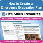 How to Create an Emergency Evacuation Plan is a life skills activity designed specifically for teens and young adults with special needs.