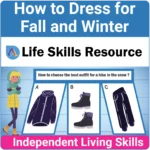Free Life Skills Worksheet - How to Dress for Fall and Winter