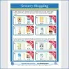 Free Money Math Worksheet - Grocery Shopping